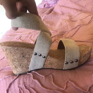 Lucky Brand Cork Wedges